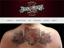 Tablet Screenshot of darkhorsetattoos.com